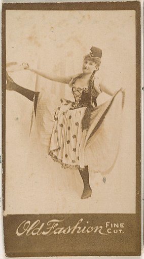 Dancer, from the Actresses series (N664) promoting Old Fashion Fine Cut Tobacco