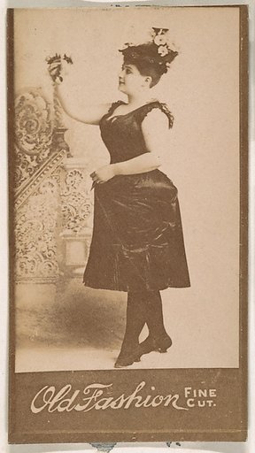 Portrait of actress, from the Actresses series (N664) promoting Old Fashion Fine Cut Tobacco