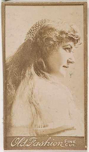 Actress in profile, from the Actresses series (N664) promoting Old Fashion Fine Cut Tobacco