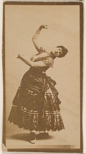 Dancer, from the Actresses series (N664) promoting Old Fashion Fine Cut Tobacco