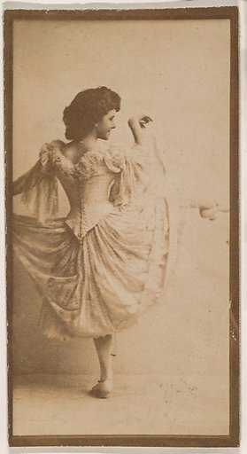 Dancer, from the Actresses series (N664) promoting Old Fashion Fine Cut Tobacco