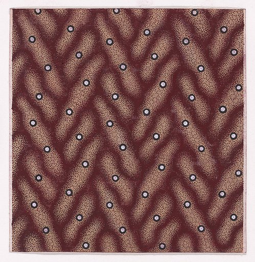 Textile Design with Scattered Pearls over an Abstract Background