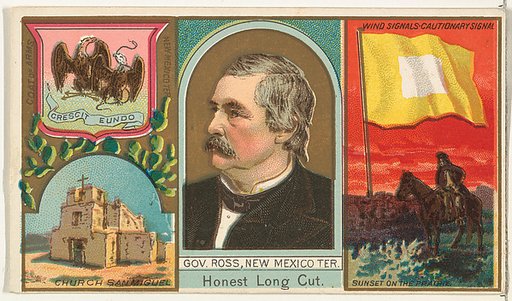 Governor Ross, New Mexico Territory, from "Governors, Arms, Etc." series (N133-1), issued by Duke Sons & Co.