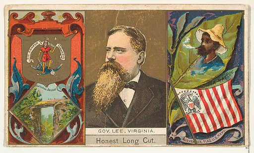 Governor Lee, Virginia, from "Governors, Arms, Etc." series (N133-1), issued by Duke Sons & Co.