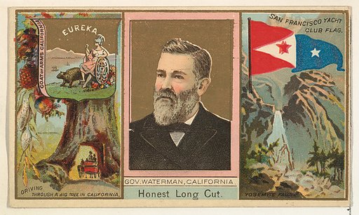 Governor Waterman, California, from "Governors, Arms, Etc." series (N133-1), issued by Duke Sons & Co.