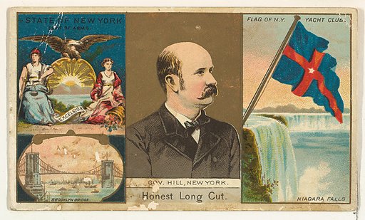 Governor Hill, New York, from "Governors, Arms, Etc." series (N133-1), issued by Duke Sons & Co.
