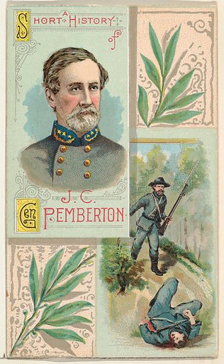 A Short History: General John C. Pemberton, from the Histories of Generals series (N114) issued by W. Duke, Sons & Co. to promote Honest Long Cut Smoking and Chewing Tobacco