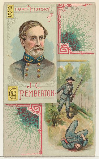 A Short History: General John C. Pemberton, from the Histories of Generals series (N114) issued by W. Duke, Sons & Co. to promote Honest Long Cut Smoking and Chewing Tobacco
