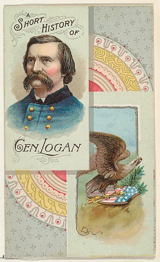 A Short History: General John Logan, from the Histories of Generals series (N114) issued by W. Duke, Sons & Co. to promote Honest Long Cut Smoking and Chewing Tobacco