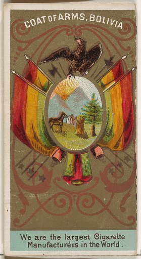 G. Pacheto, President of Bolivia, from the Rulers, Flags, and Coats of Arms series (N126-2) issued by W. Duke, Sons & Co.