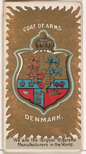 Christian IX, King of Denmark, from the Rulers, Flags, and Coats of Arms series (N126-2) issued by W. Duke, Sons & Co.