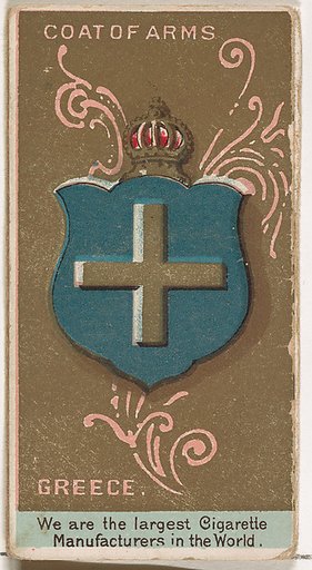George I, King of Greece, from the Rulers, Flags, and Coats of Arms series (N126-2) issued by W. Duke, Sons & Co.