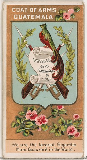 President M. L. Barillas of Guatemala, from the Rulers, Flags, and Coats of Arms series (N126-2) issued by W. Duke, Sons & Co.