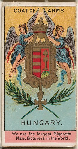 Franz Liszt, Pianist, Hungarian, from the Rulers, Flags, and Coats of Arms series (N126-2) issued by W. Duke, Sons & Co.