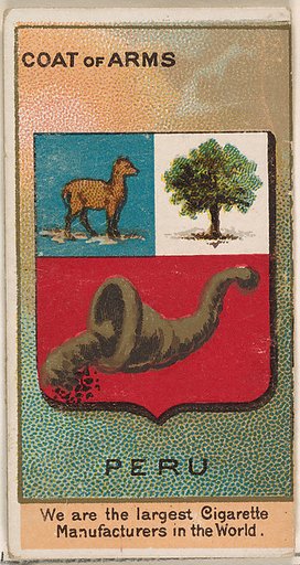General Caceres, President of Peru, from the Rulers, Flags, and Coats of Arms series (N126-2) issued by W. Duke, Sons & Co.