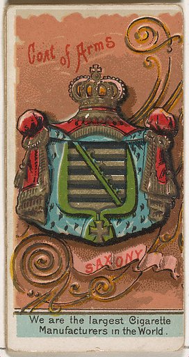 Albert, King of Saxony, from the Rulers, Flags, and Coats of Arms series (N126-2) issued by W. Duke, Sons & Co.