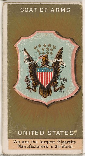President Cleveland, United States, from the Rulers, Flags, and Coats of Arms series (N126-2) issued by W. Duke, Sons & Co.