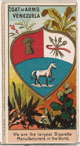 President Guzman Blanco of Venezuela, from the Rulers, Flags, and Coats of Arms series (N126-2) issued by W. Duke, Sons & Co.