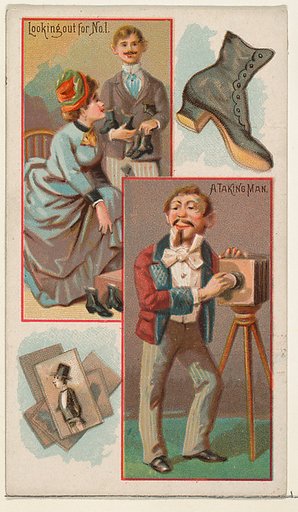 Looking Out For Number 1 / A Taking Man, from the Jokes series (N118) issued by Duke Sons & Co. to promote Honest Long Cut Tobacco
