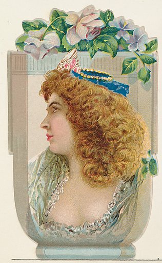 Cup of Violets, from the Novelties series (N122) issued by Gail & Ax Tobacco to promote Navy Long Cut