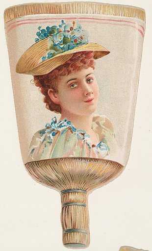 Whisk Broom, from the Novelties series (N122) issued by Gail & Ax Tobacco to promote Navy Long Cut