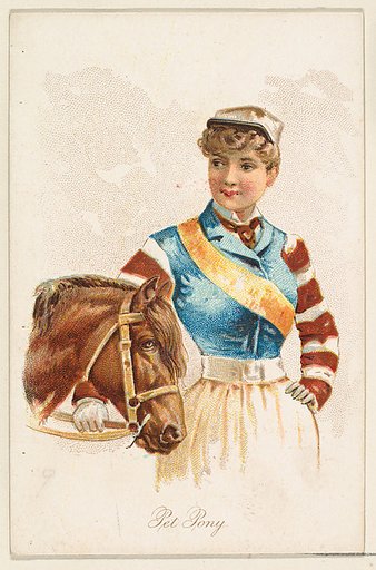 Pet Pony, from the Household Pets series (N194) issued by Wm. S. Kimball & Co.