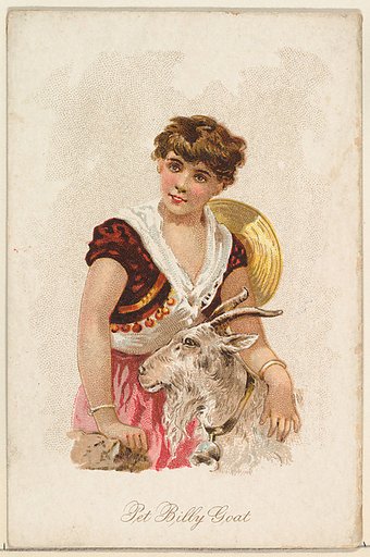 Pet Billy Goat, from the Household Pets series (N194) issued by Wm. S. Kimball & Co.