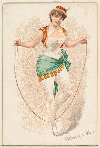 Skipping Rope, from the Pretty Athletes series (N196) issued by Wm. S. Kimball & Co.