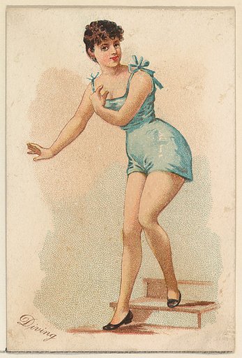 Diving, from the Pretty Athletes series (N196) issued by Wm. S. Kimball & Co.