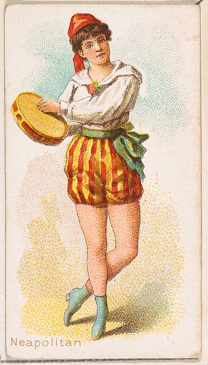 Neapolitan Dancer, from the Dancing Women series (N186) issued by Wm. S. Kimball & Co.