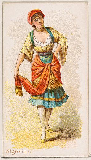Algerian Dancer, from the Dancing Women series (N186) issued by Wm. S. Kimball & Co.