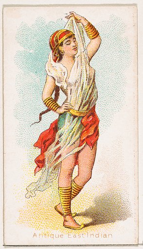 Antique East Indian Dancer, from the Dancing Women series (N186) issued by Wm. S. Kimball & Co.