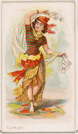 Turkish Dancer, from the Dancing Women series (N186) issued by Wm. S. Kimball & Co.