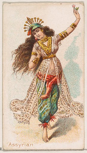 Assyrian Dancer, from the Dancing Women series (N186) issued by Wm. S. Kimball & Co.