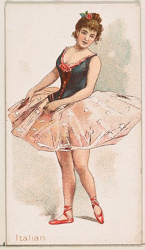 Italian Dancer, from the Dancing Women series (N186) issued by Wm. S. Kimball & Co.