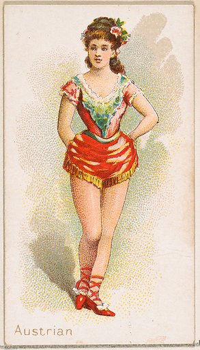 Austrian Dancer, from the Dancing Women series (N186) issued by Wm. S. Kimball & Co.