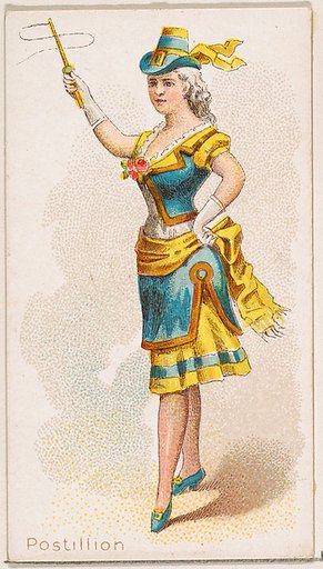 Postillion Dancer, from the Dancing Women series (N186) issued by Wm. S. Kimball & Co.