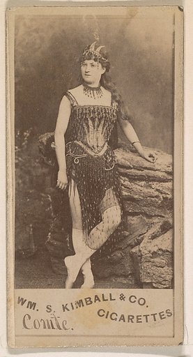 Miss Comte, from the Actresses series (N203) issued by Wm. S. Kimball & Co.