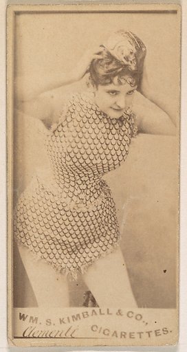 Miss Clementi, from the Actresses series (N203) issued by Wm. S. Kimball & Co.