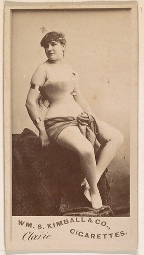 Miss Clarie, from the Actresses series (N203) issued by Wm. S. Kimball & Co.