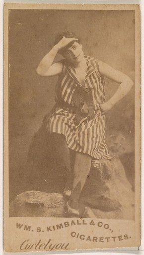Miss Cortelyou, from the Actresses series (N203) issued by Wm. S. Kimball & Co.