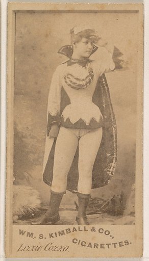 Lizzie Cozzo, from the Actresses series (N203) issued by Wm. S. Kimball & Co.