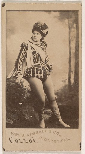 Miss Cozzoi, from the Actresses series (N203) issued by Wm. S. Kimball & Co.