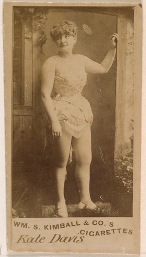 Kate Davis, from the Actresses series (N203) issued by Wm. S. Kimball & Co.