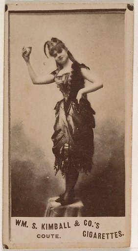 Miss Coute, from the Actresses series (N203) issued by Wm. S. Kimball & Co.