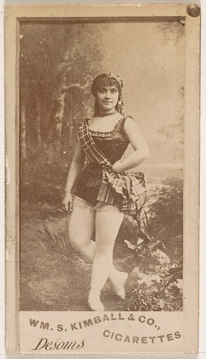 Miss Desoms, from the Actresses series (N203) issued by Wm. S. Kimball & Co.