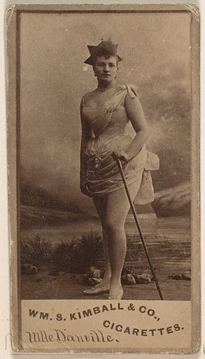 Mlle Danville, from the Actresses series (N203) issued by Wm. S. Kimball & Co.