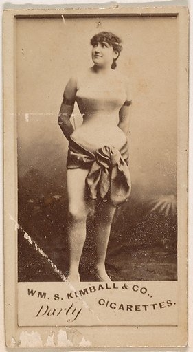 Miss Darly, from the Actresses series (N203) issued by Wm. S. Kimball & Co.