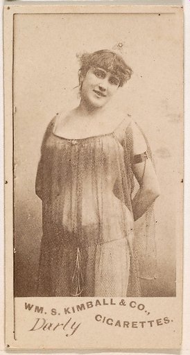 Miss Darly, from the Actresses series (N203) issued by Wm. S. Kimball & Co.