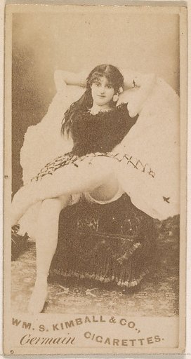 Miss Germain, from the Actresses series (N203) issued by Wm. S. Kimball & Co.